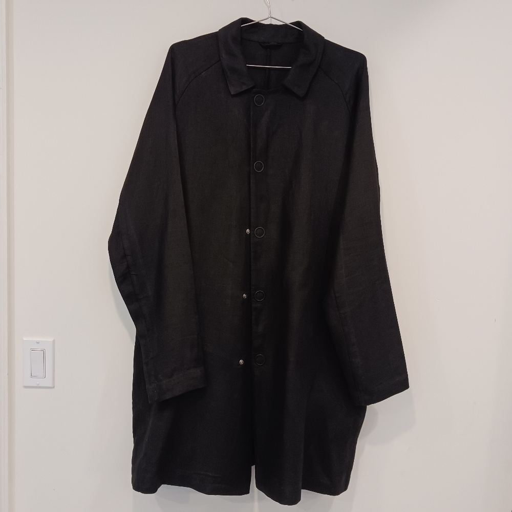 Acne Studios black linen jacket